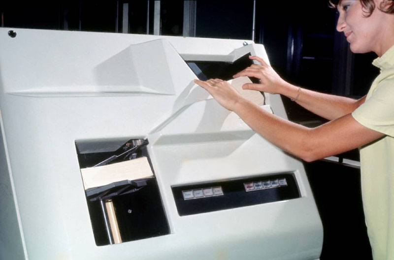 PDP-10 Card Reader with Operator