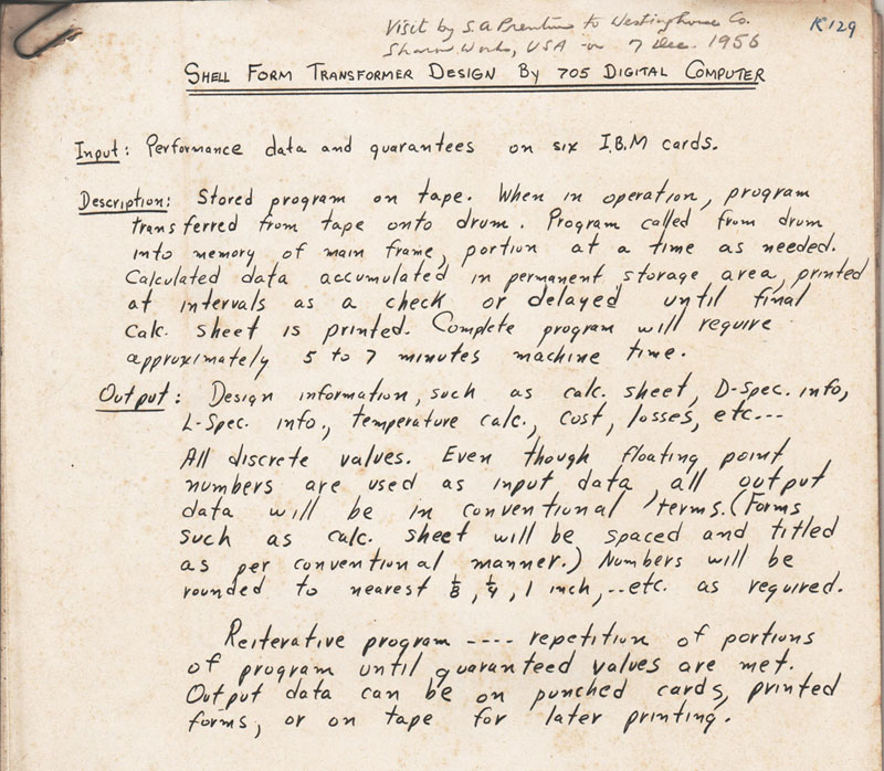 Shell Form Transformation Design by 705 Digital Computer